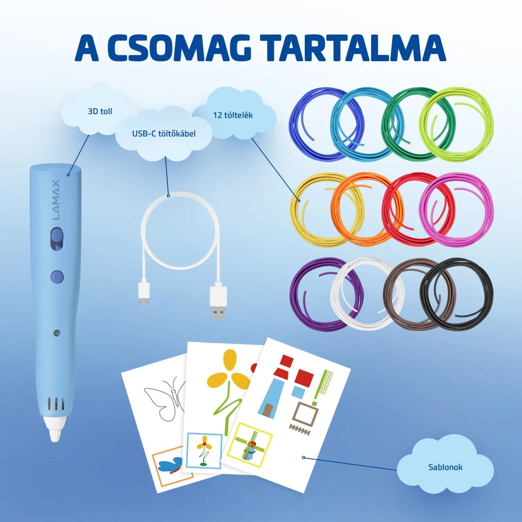 LAMAX ArtKid1 3D nyomtató toll kék - Image 3