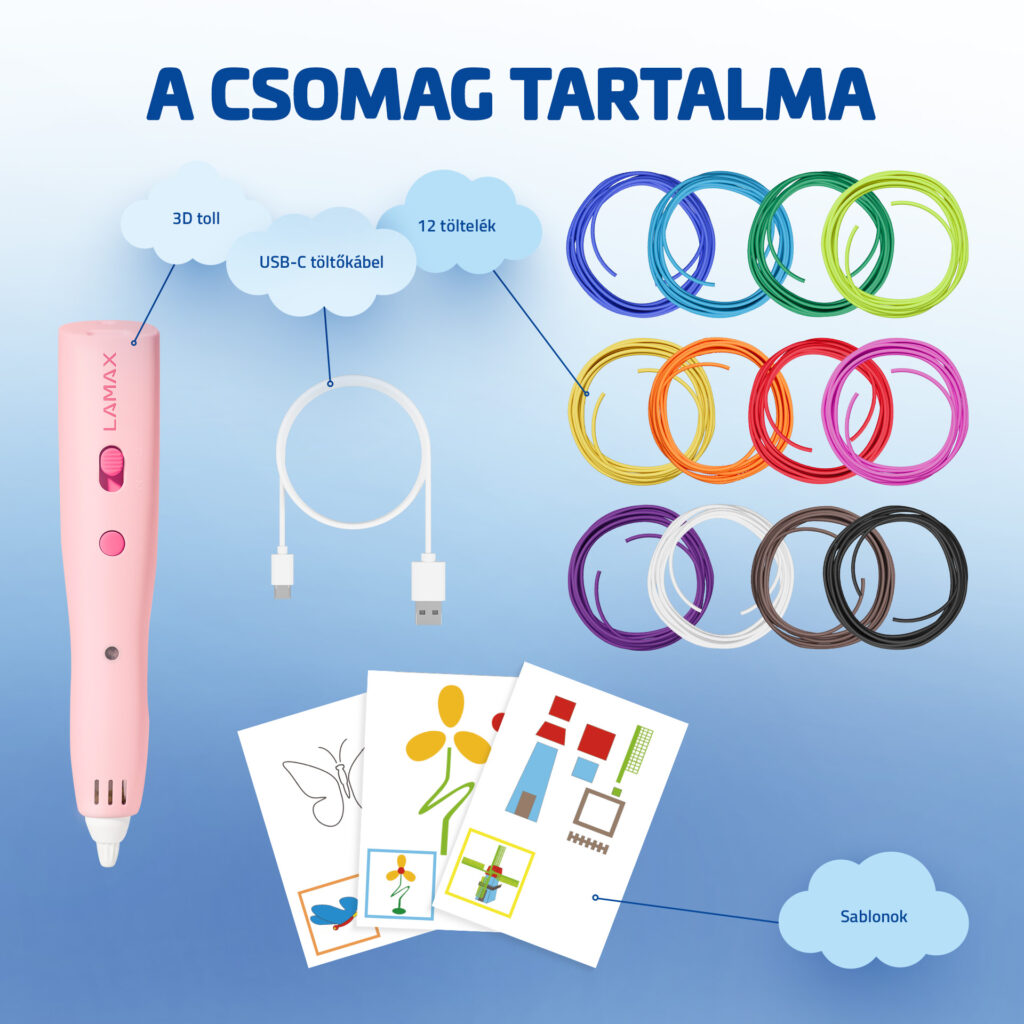 LAMAX ArtKid1 3D nyomtató toll rózsaszín - Image 3
