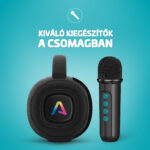 LAMAX PartyGo1 Mini 30W Bluetooth Karaoke hangszóró vezeték nélküli mikrofonnal - Image 2