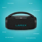 LAMAX PartyGo1 Mini 30W Bluetooth Karaoke hangszóró vezeték nélküli mikrofonnal - Image 5