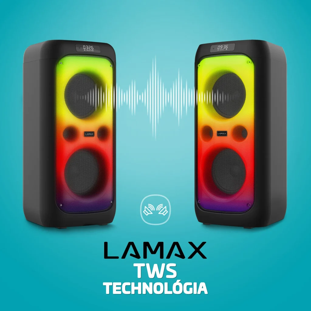 LAMAX Partyking1 Plus  100W Bluetooth Party hangszóró vezeték nélküli mikrofonna - Image 5