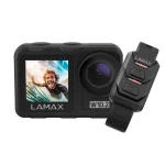 LAMAX W10.2 akciókamera, True 4K/60fps, 64MP, 2" és 1.4" kijelző, vízálló tok, W
