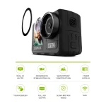 LAMAX W10.2 akciókamera, True 4K/60fps, 64MP, 2" és 1.4" kijelző, vízálló tok, W - Image 2