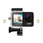 LAMAX W10.2 akciókamera, True 4K/60fps, 64MP, 2" és 1.4" kijelző, vízálló tok, W - Image 4
