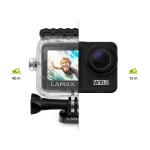 LAMAX W10.2 akciókamera, True 4K/60fps, 64MP, 2" és 1.4" kijelző, vízálló tok, W - Image 4