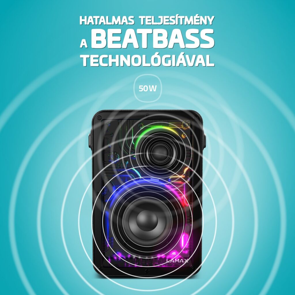 LAMAX CyberWave1 50W Bluetooth hangszóró - Image 4