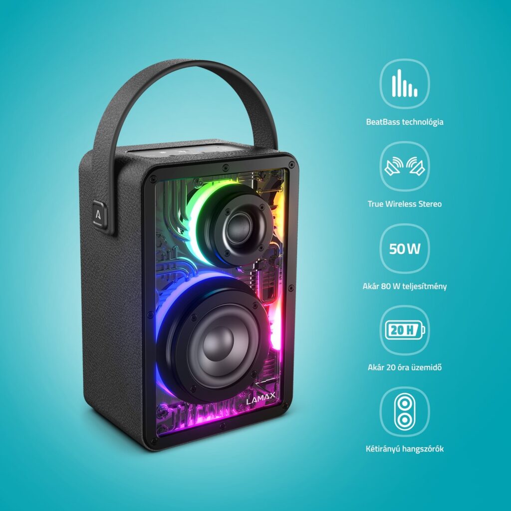 LAMAX CyberWave1 50W Bluetooth hangszóró - Image 2