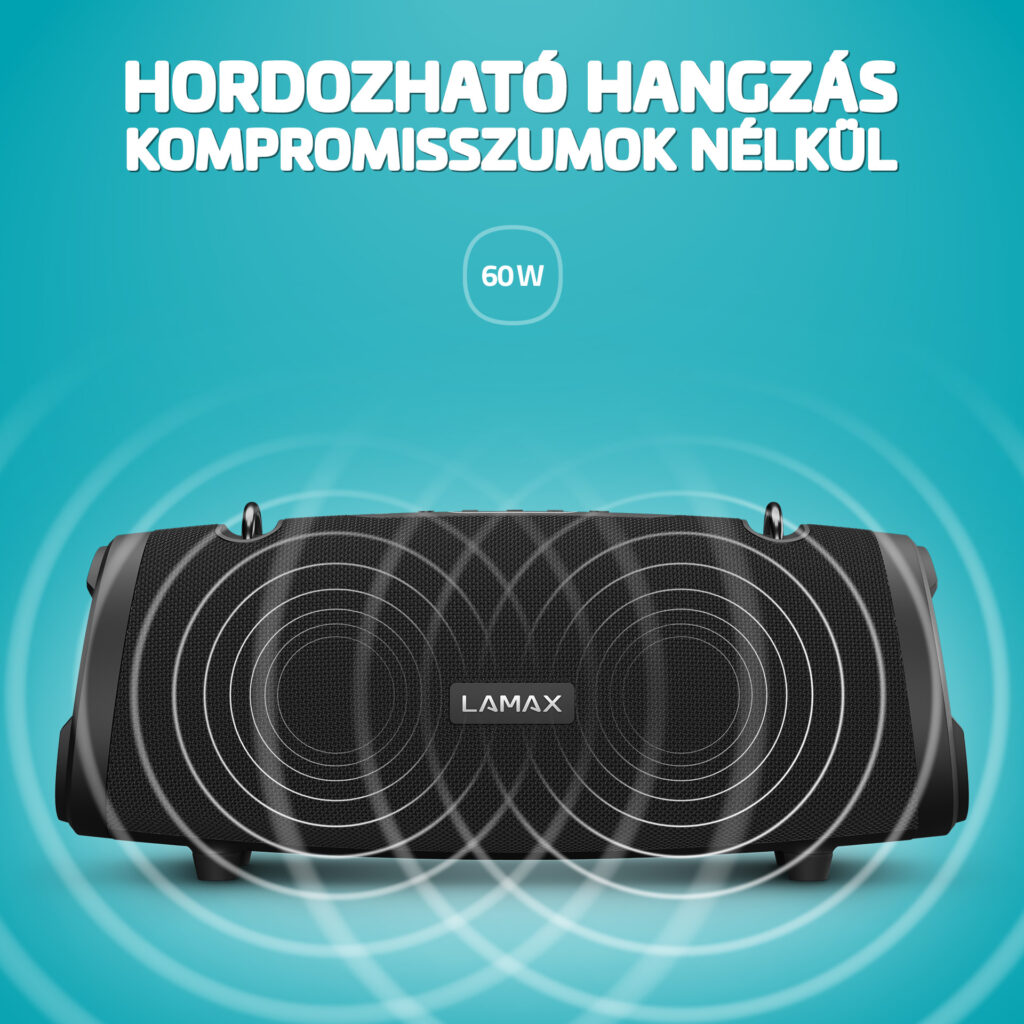 LAMAX Eclipse1 60W Bluetooth hangszóró - Image 2