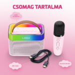 LAMAX KaraokeKid1 Pink 10W Gyerek karaoke szett vezeték nélküli mikrofonnal - Image 2