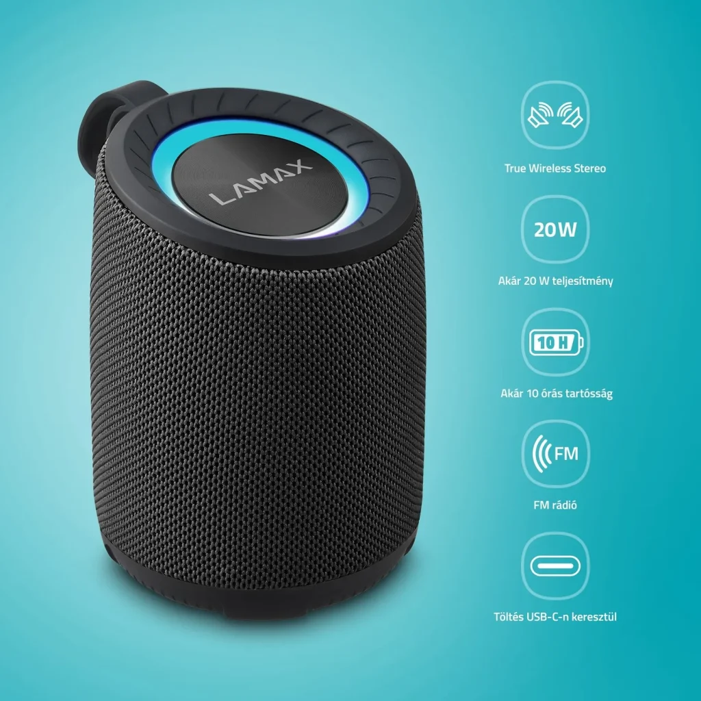 LAMAX Waver1 20W Bluetooth hangszóró - Image 3