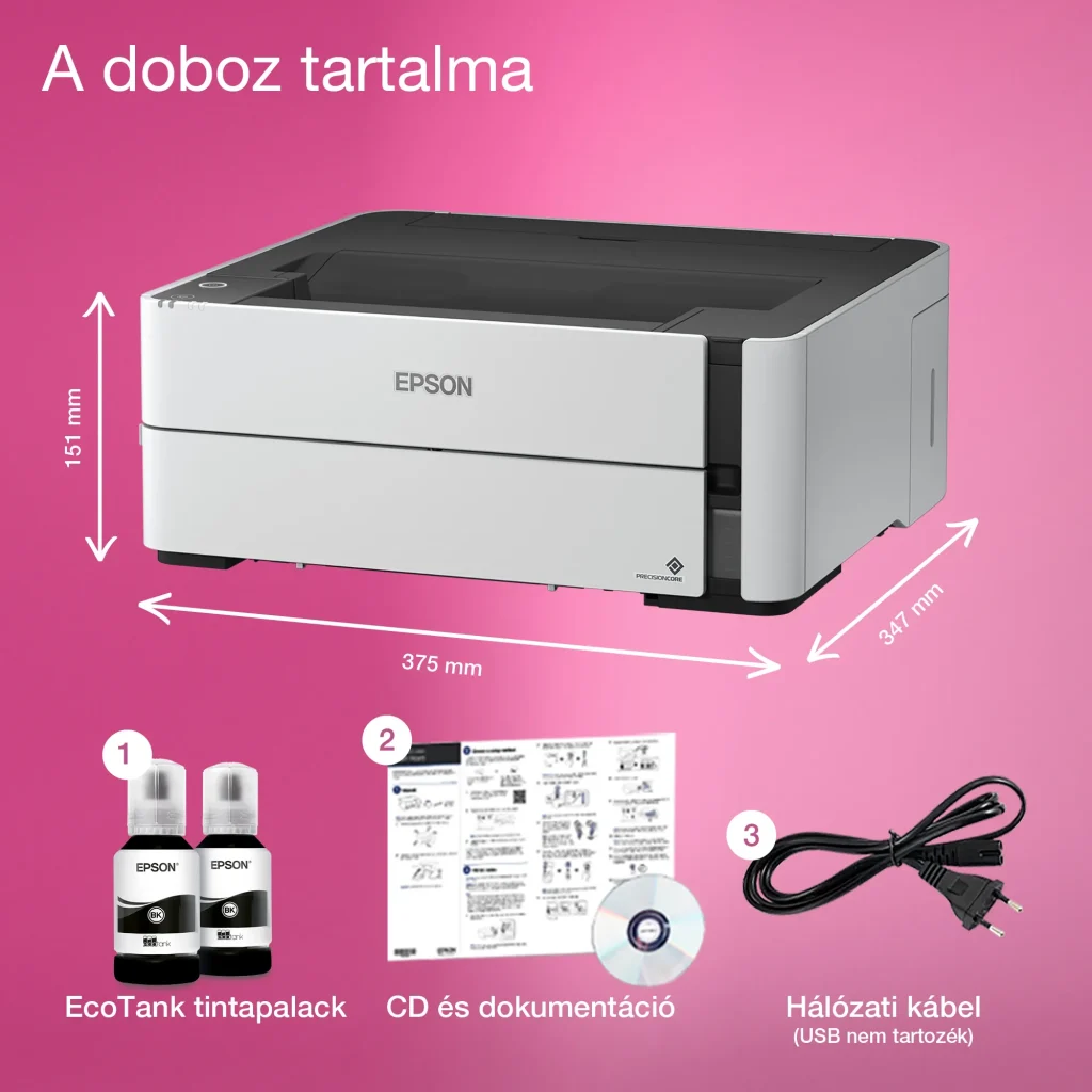 Epson EcoTank M1170 mono tintasugaras egyfunkciós nyomtató - Image 5