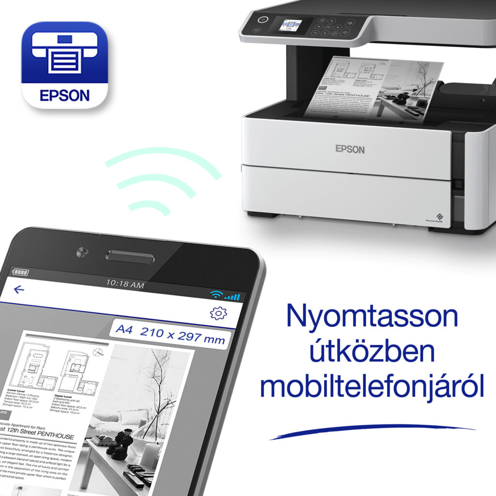 EPSON Tintasugaras nyomtató - EcoTank M2170 (A4, MFP, 1200x2400 DPI, 39 lap/perc, USB/LAN/Wifi) - Image 11
