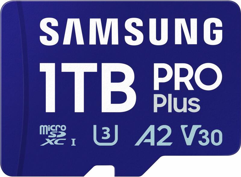 Samsung MicroSD kártya - 1TB MB-MD1T0SA/EU (PRO PLUS, microSDXC, UHS-I, R180/W130, adapter, 1TB)