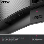 MSI MPG 491CQPX QD-OLED – 49" DQHD 240Hz ívelt QD-OLED gaming monitor - Image 6