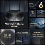 Mercusys MR80X AX3000 Dual-Band Wi-Fi 6 Router - Image 4