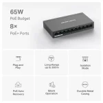 Mercusys MS110P 10-Port 10/100Mbps Desktop Switch + 8-Port PoE+ - Image 3