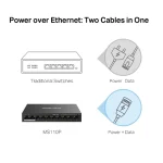 Mercusys MS110P 10-Port 10/100Mbps Desktop Switch + 8-Port PoE+ - Image 4