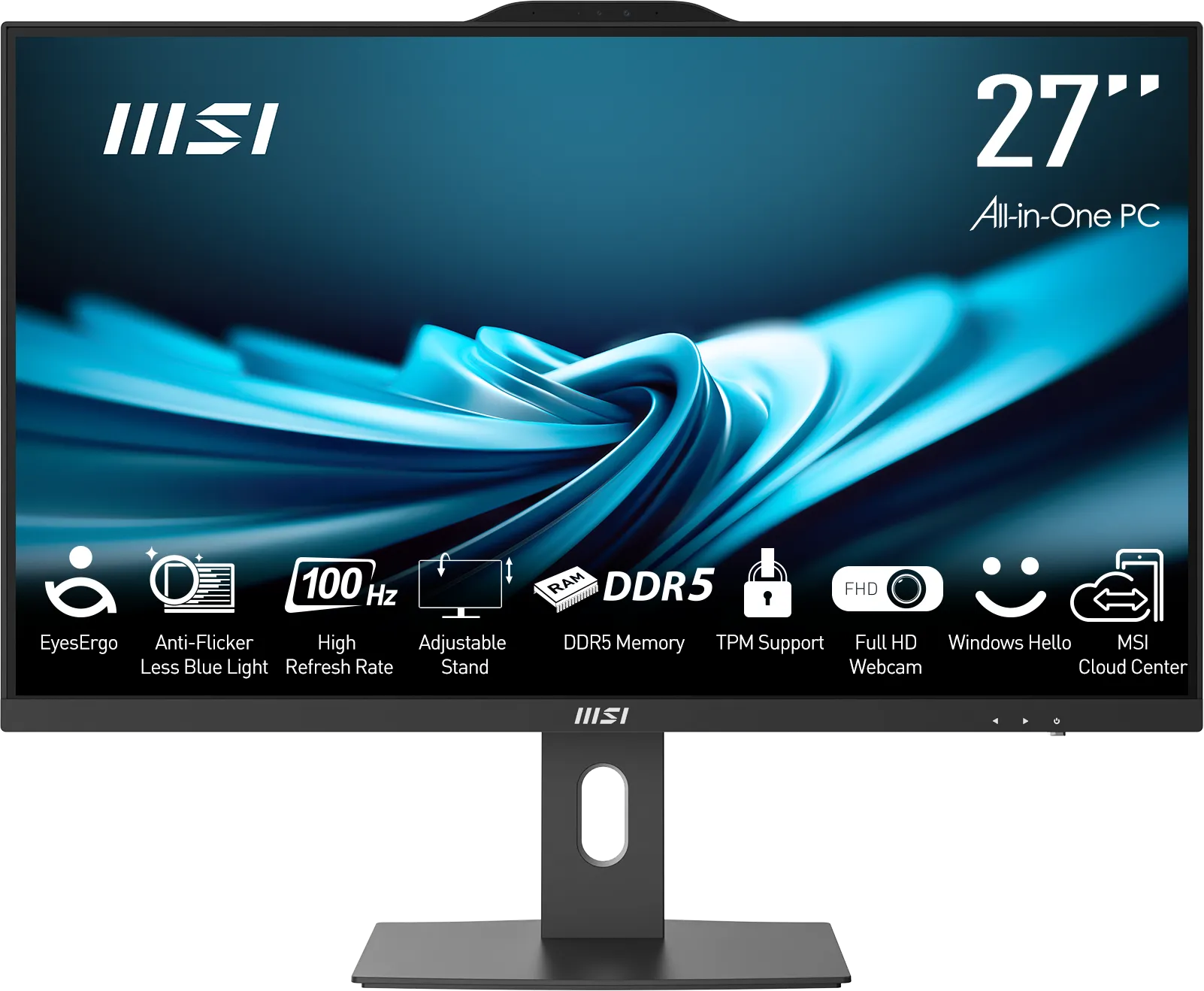 MSI PRO AP272P 14M-867XEU All-in-One PC i5-14400 16GB 512GB fekete