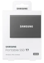 SAMSUNG SSD Külső, 1TB, T7, Titán Szürke, USB 3.2 - Image 5