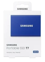 SAMSUNG SSD Külső, 2TB, T7, Kék, USB3.2 - Image 3