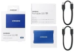 SAMSUNG SSD Külső, 2TB, T7, Kék, USB3.2 - Image 2