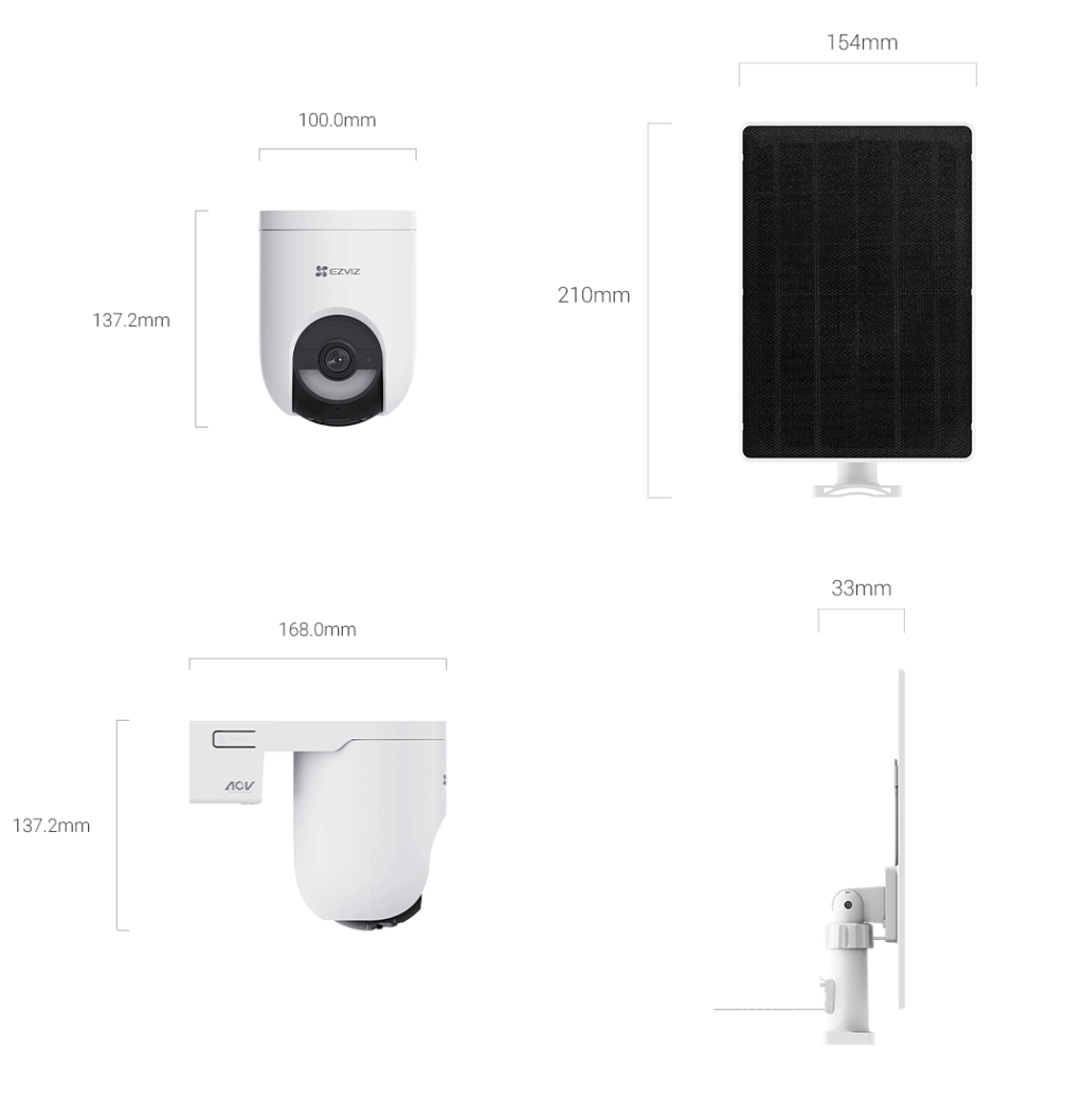 EZVIZ HB8C Lite Kültéri kamera és 5W napelem 4G - Image 3
