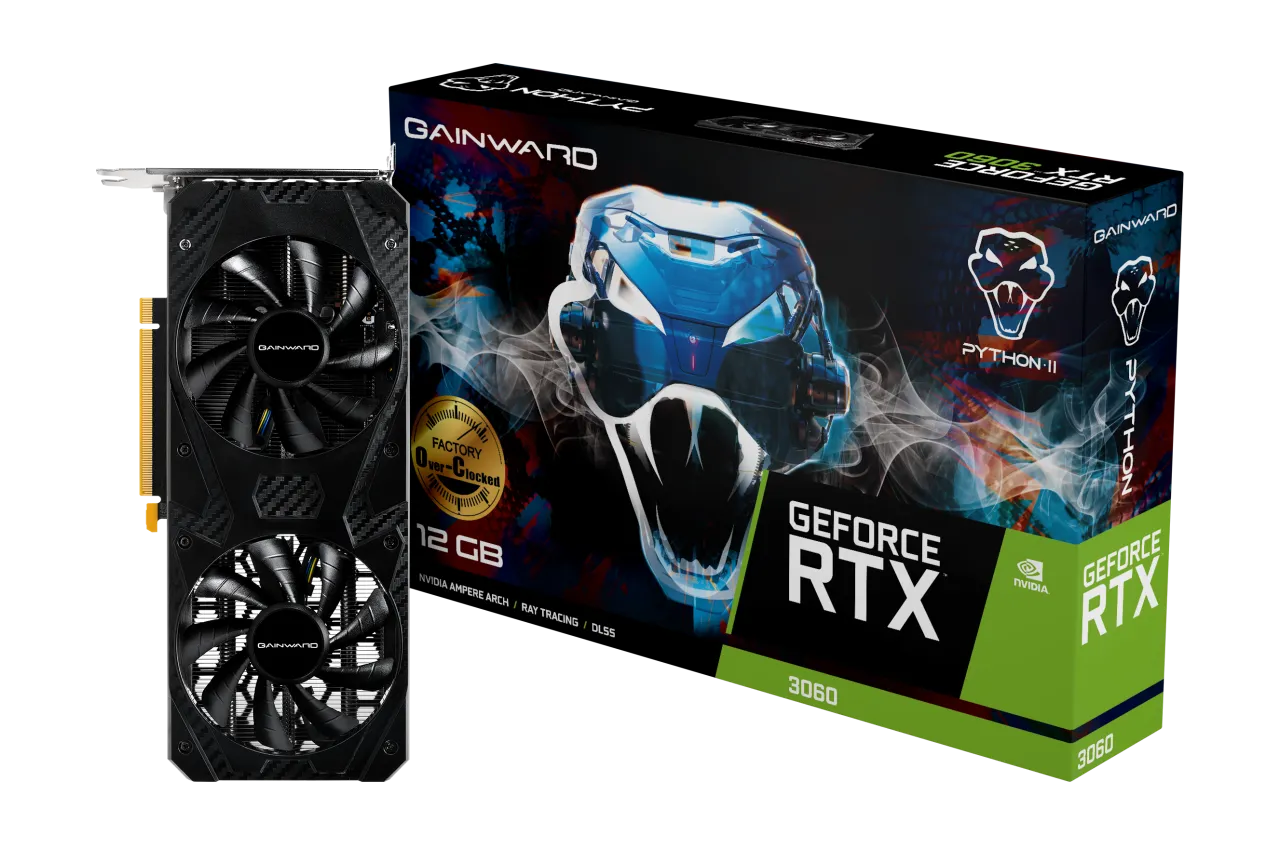 Gainward GeForce RTX 3060 Python II OC 12GB GDDR6 192bit videokártya