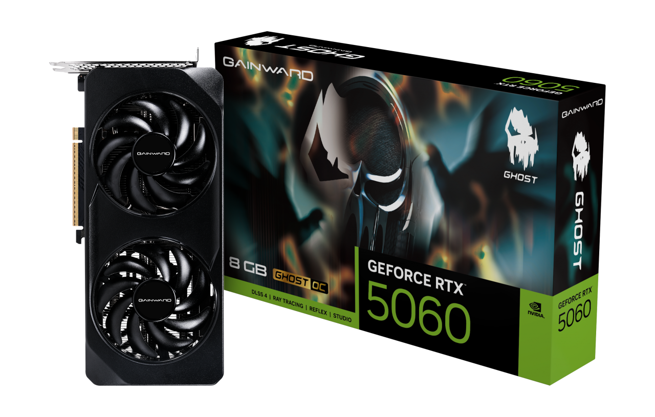 Gainward RTX5060 Ghost OC 8GB GDDR7 128bit 3-DP HDMI videokártya