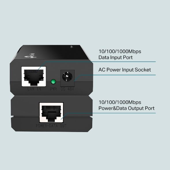 POE150S_1.jpg TP-LINK POE150S Omada PoE Injector Adapter - Image 3