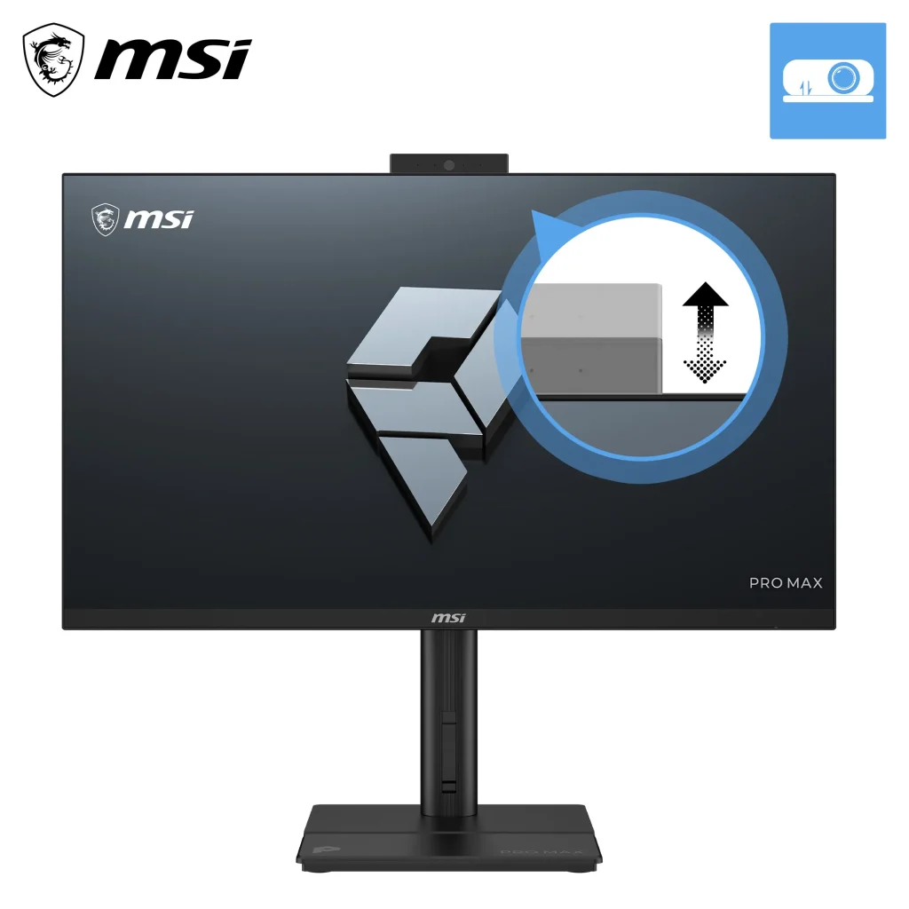 MSI Business AIO PRO MAX 27TP Z 8MG-002, 27" FHD Touch, Ryzen 7 255, 16GB, 512GB, INT, NOOS, Black - Image 2