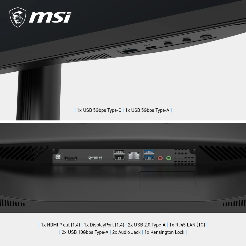 MSI Business AIO PRO MAX 27TP Z 8MG-002, 27" FHD Touch, Ryzen 7 255, 16GB, 512GB, INT, NOOS, Black - Image 5