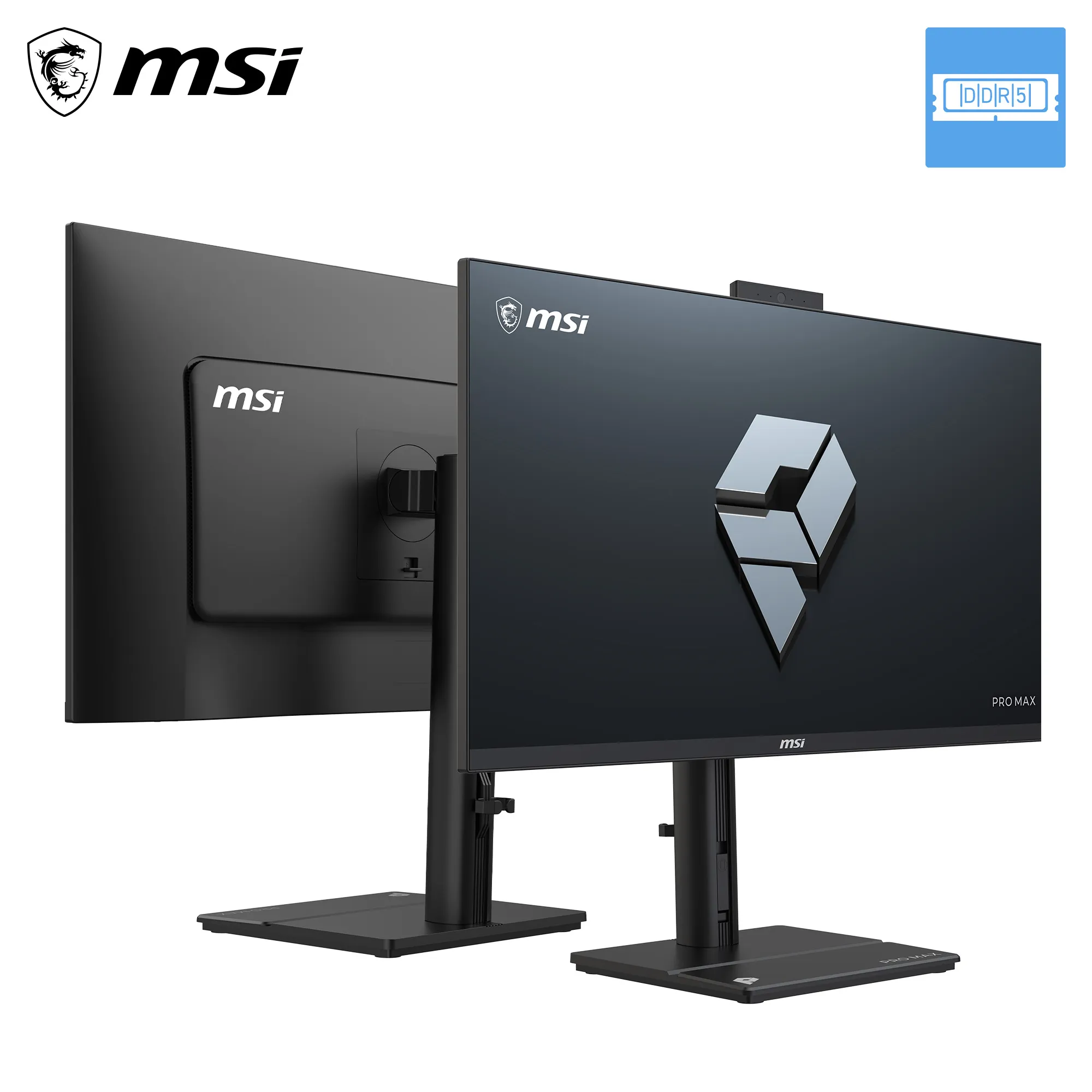 MSI Business AIO PRO MAX 27TP Z 8MG-002, 27" FHD Touch, Ryzen 7 255, 16GB, 512GB, INT, NOOS, Black