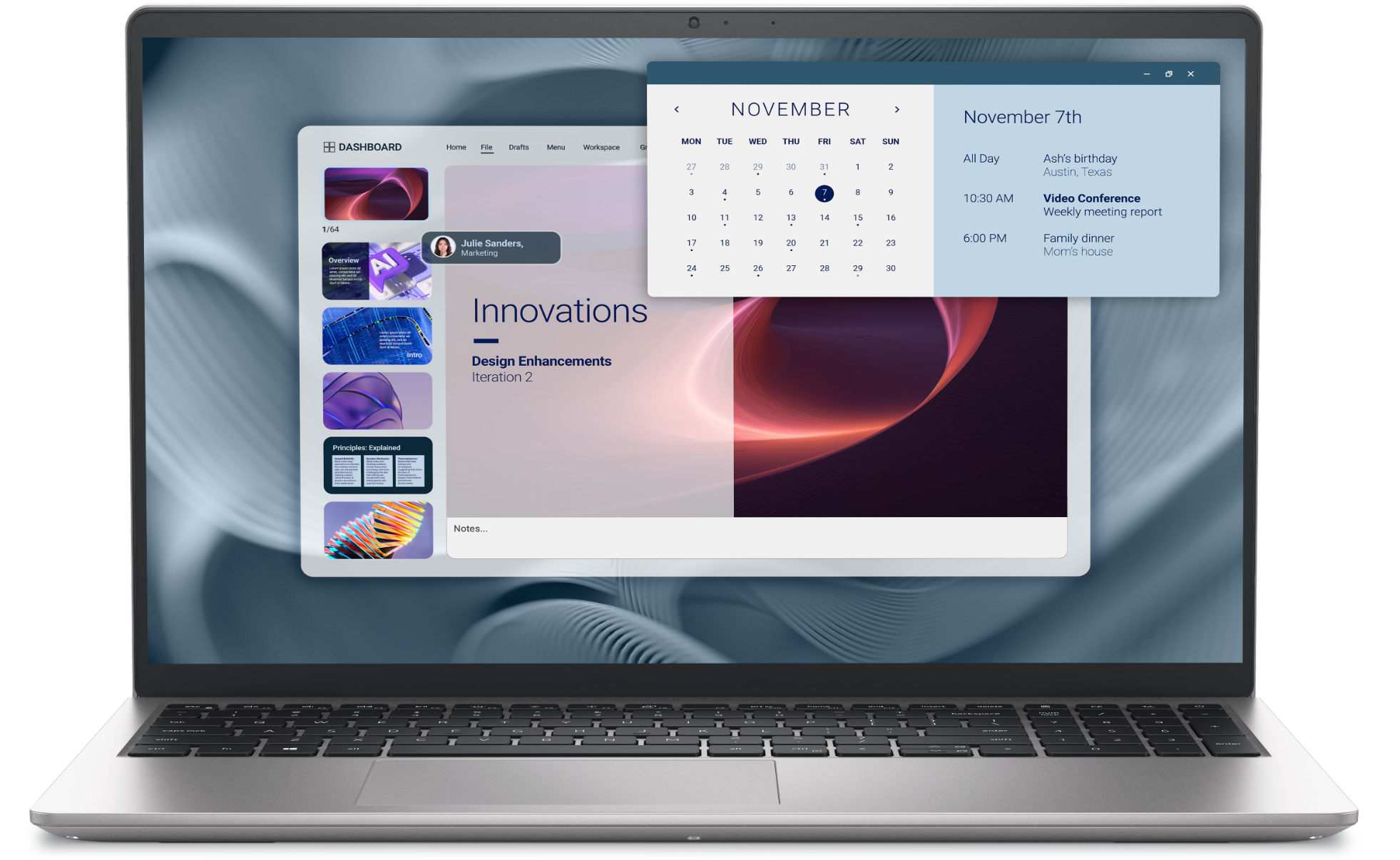 Dell Pro 15 Essential PV15250 notebook W11Pro Ci7-1355U 5.0GHz 16GB 512GB UHD