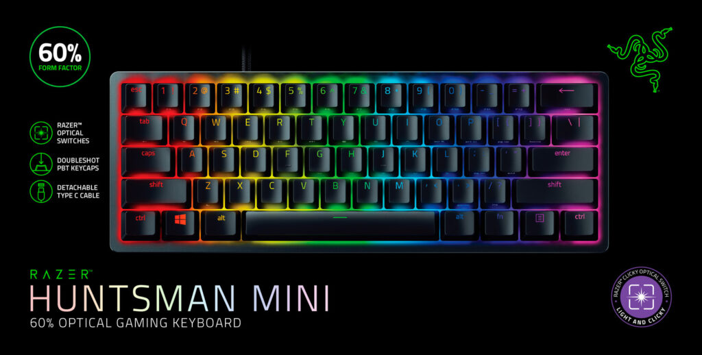 Razer Huntsman Mini (Purple Switch) - US Layout - Image 4