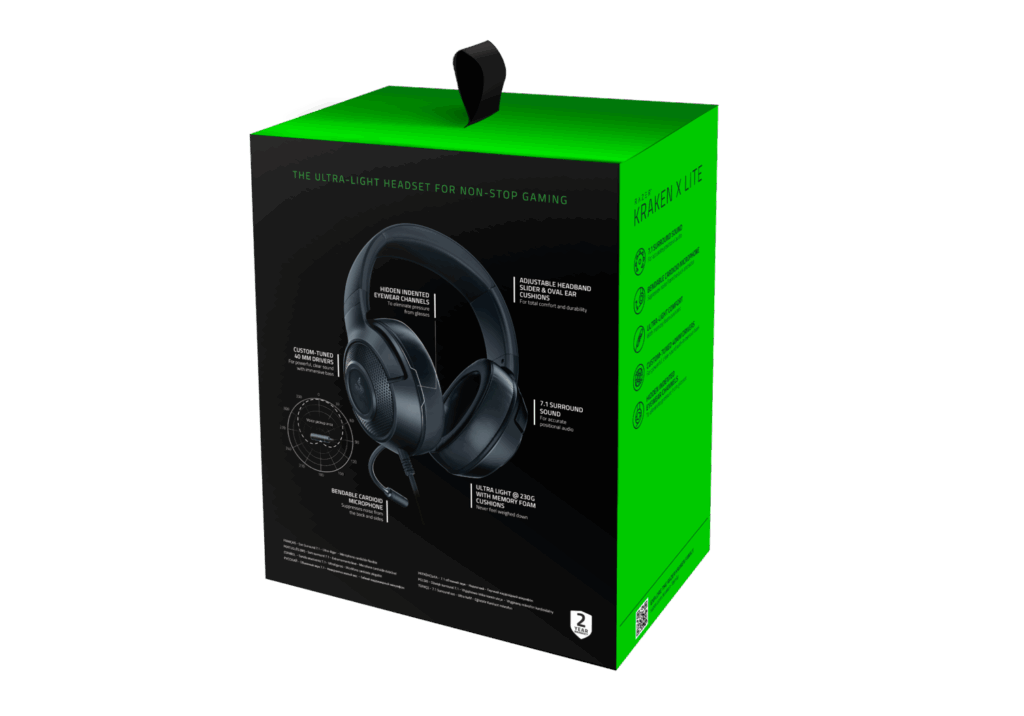 Razer Kraken X Lite Headset Black - Image 4