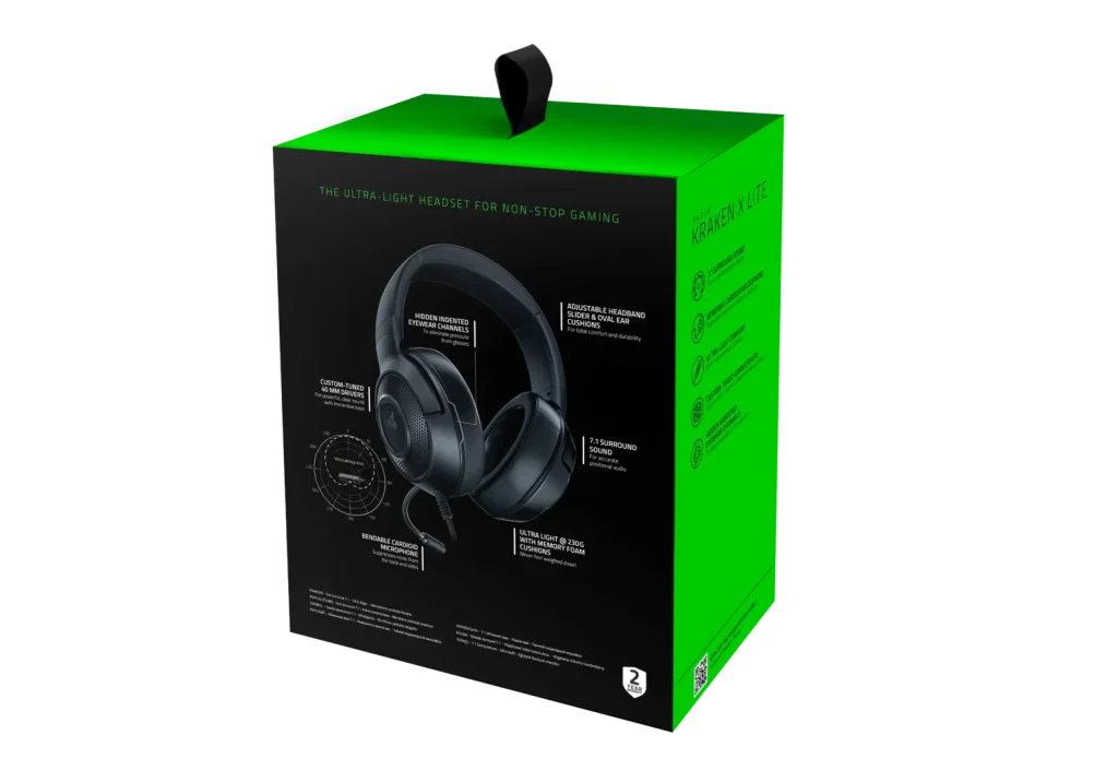 Razer Kraken X Lite Headset Black - Image 12