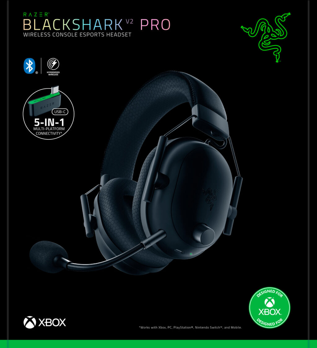 Razer BlackShark V2 X (Xbox Licensed) - Black - Image 1
