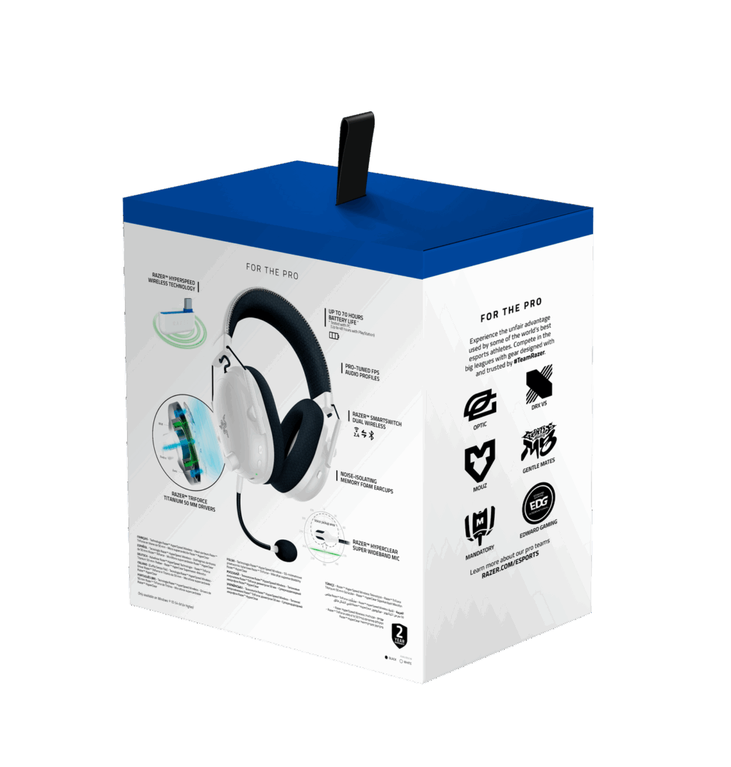 Razer BlackShark V2 Pro for PlayStation - White - Image 3