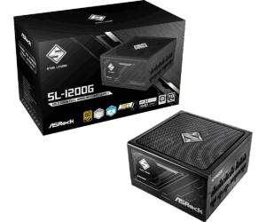 ASRock Steel Legend SL-1200G 1200W 80 PLUS Gold Moduláris Tápegység, fekete