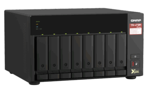8-bay NAS, AMD Ryzen V1000 series V1500B 4C/8T 2.2GHz, 8GB DDR4 RAM (2 x SODIMM