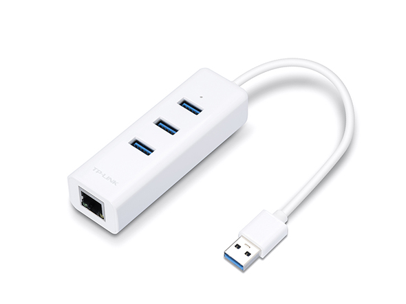 UE330.jpg TP-LINK UE330 3.0 USB hub és gigabites ethernet átalakító 2 az 1-ben USB Adapter - Image 1