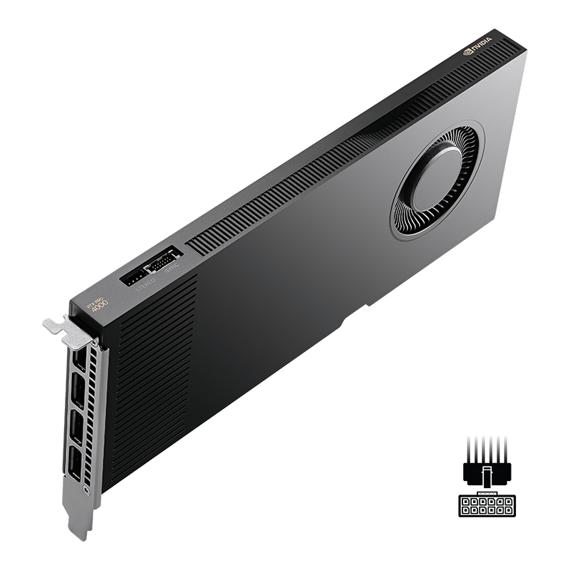 PNY NVIDIA RTX PRO 4000 Blackwell 24GB GDDR7/192bit 8960 CUDA PCIe 5.0x16, 4xDP,