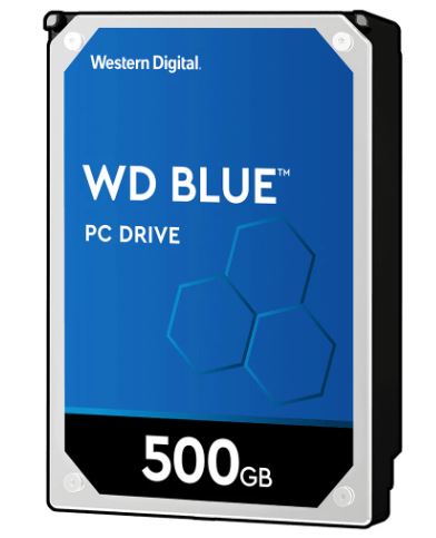 Western Digital HDD 500GB Blue 3,5" SATA3 5400rpm 64MB - WD5000AZLX
