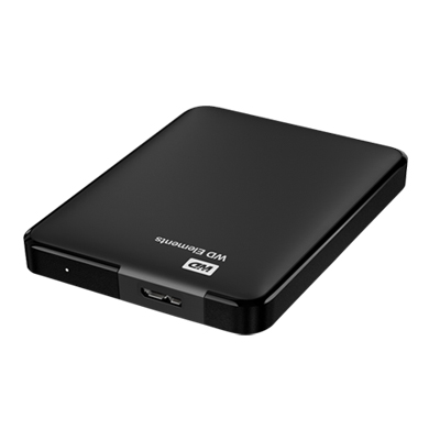 WDBUZG0010BBK.jpg Western Digital külső 2,5" USB HDD 1TB WD Elements Portable USB 3.0 fekete WDBUZ - Image 1