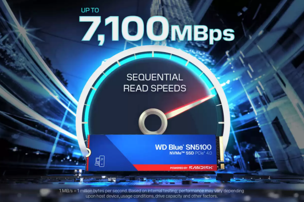 Western Digital SSD 500GB Blue SN5100 NVMe - WDS500G5B0E - Image 2