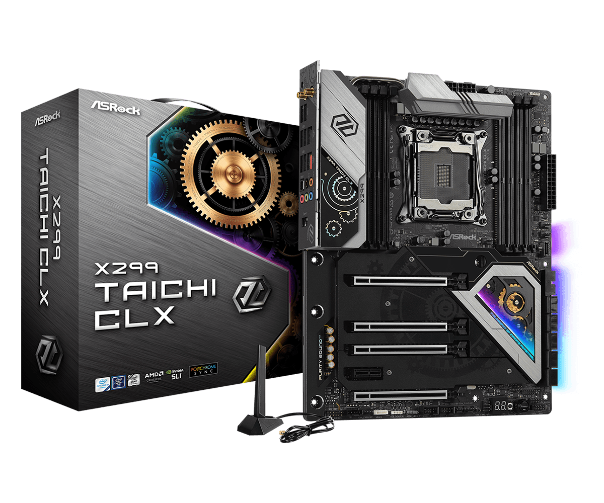 X299TAICHICLX_X299TAICHICLX.png ASRock LGA2066 X299 TAICHI CLX alaplap - Image 1