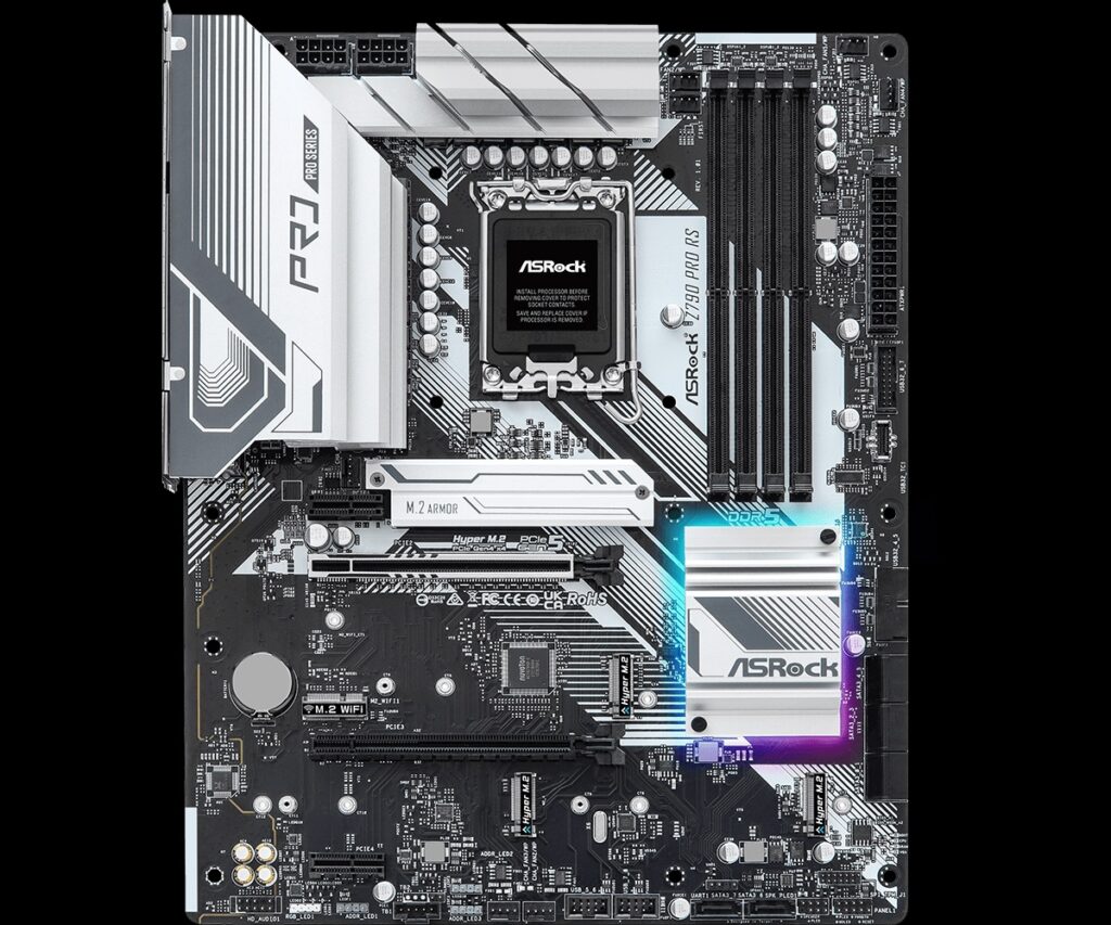 ASRock LGA1700 Z790 PRO RS alaplap - Image 3