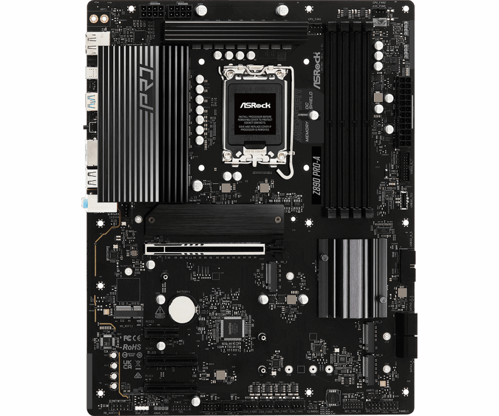 ASRock LGA1851 Z890 PRO-A alaplap - Image 3