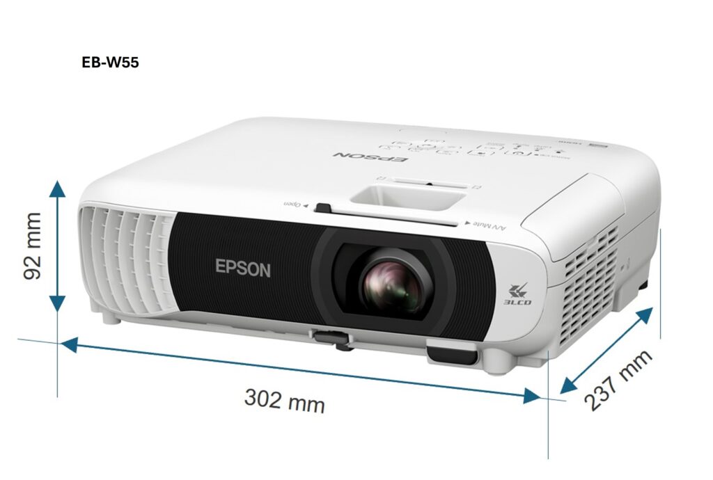 Epson EB-W55 WXGA lámpás projektor, Wi-Fi, 2xHDMI, 4000 lumen - Image 5