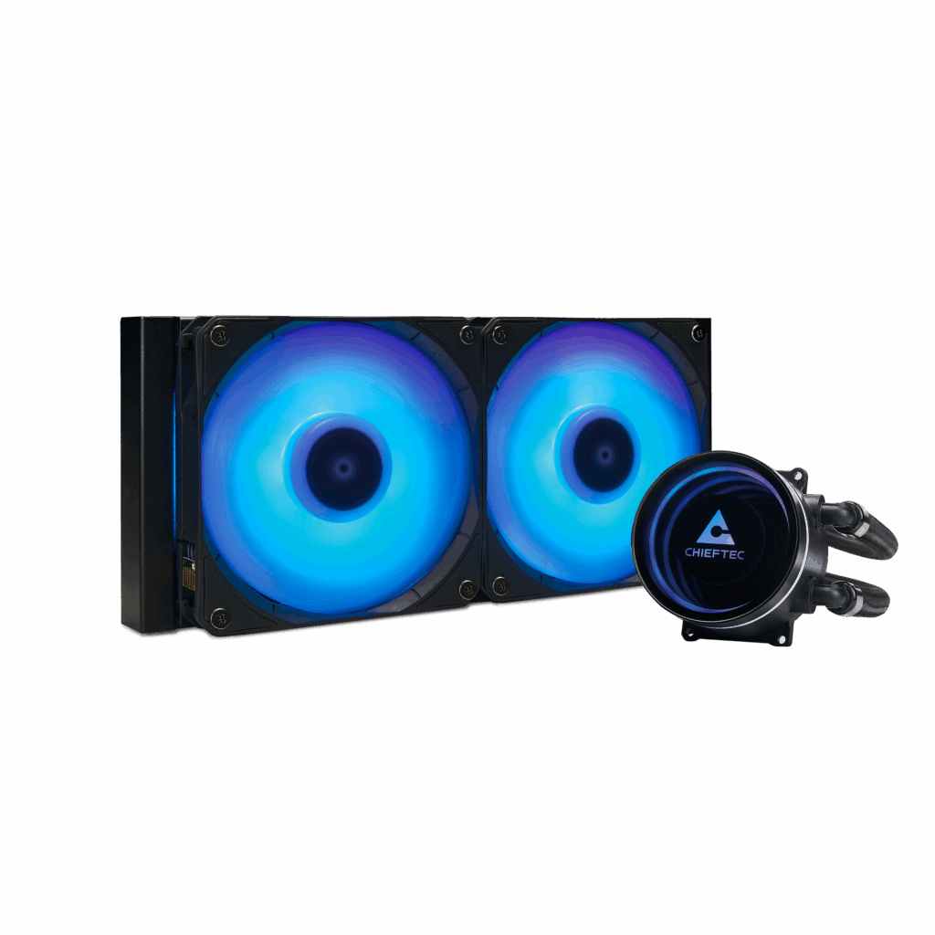 Chieftec Iceberg 240 RGB CLC-240-RGB – 240 mm-es AiO CPU Vízhűtő, fekete - Image 1